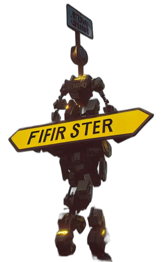 robot, staff, concept art, pixel art transparent PNG cut-out
