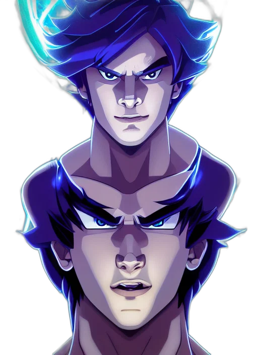 face, mask, anime, comic book art transparent PNG cut-out