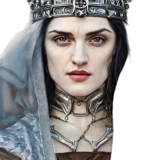 crown, face, jewelry, sword transparent PNG cut-out