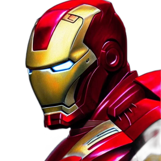 robot, mask, comic book art, 3d render transparent PNG cut-out