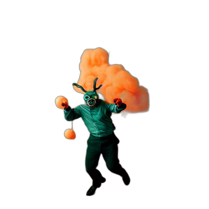 staff, umbrella, jacket, tree transparent PNG cut-out