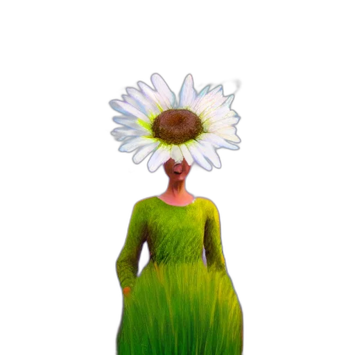 dress, flower, hat, crown transparent PNG cut-out