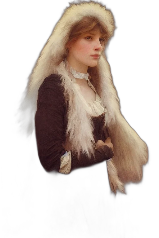 hat, jacket, staff, hair transparent PNG cut-out