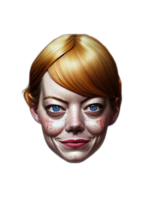 face, mask, photorealistic, concept art transparent PNG cut-out