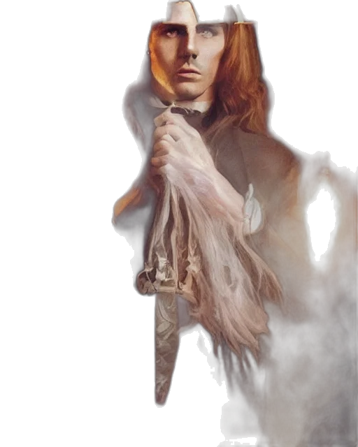 staff, sword, face, dress transparent PNG cut-out