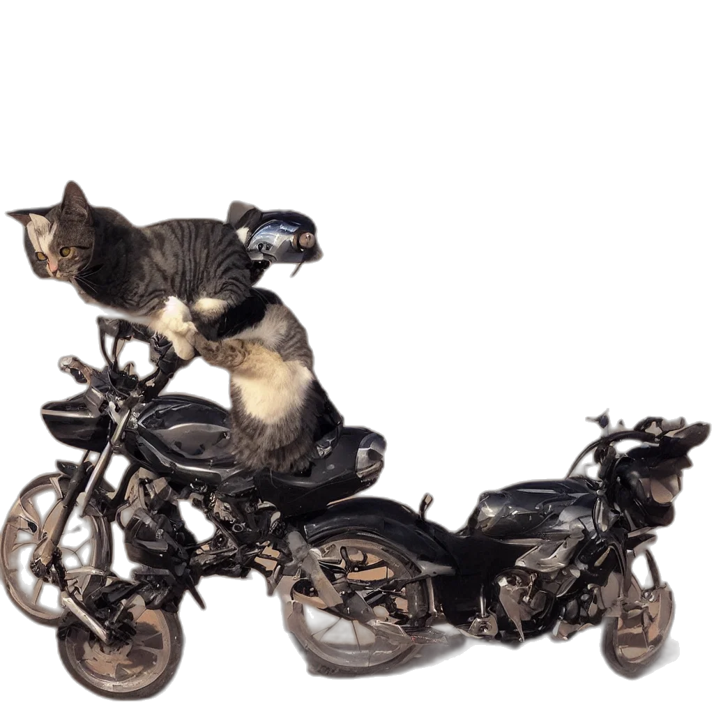 animal, car, photorealistic, 3d render transparent PNG cut-out