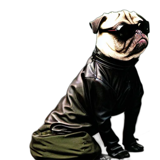 jacket, animal, creature, staff transparent PNG cut-out