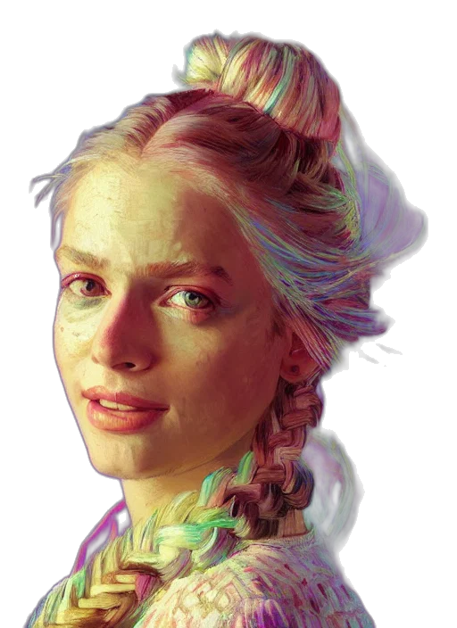 face, crown, dragon, dress transparent PNG cut-out
