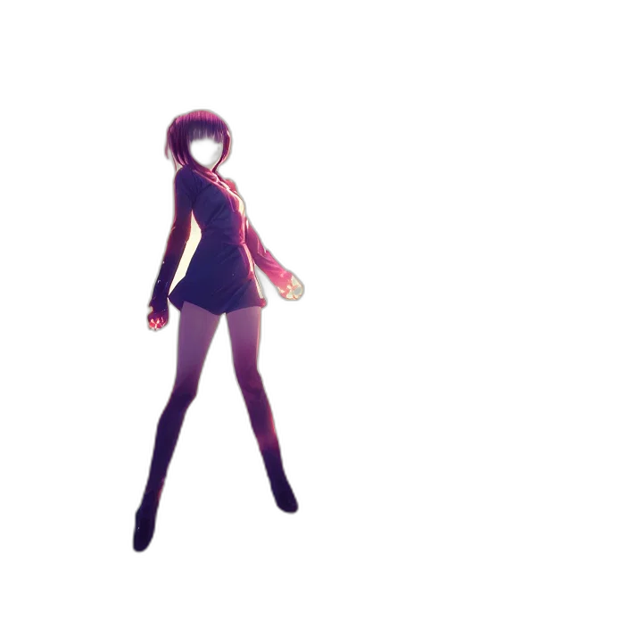 dress, staff, robot, creature transparent PNG cut-out