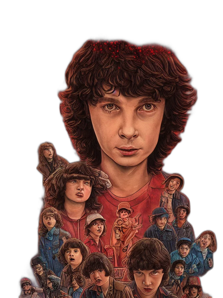 jacket, face, comic book art, concept art transparent PNG cut-out