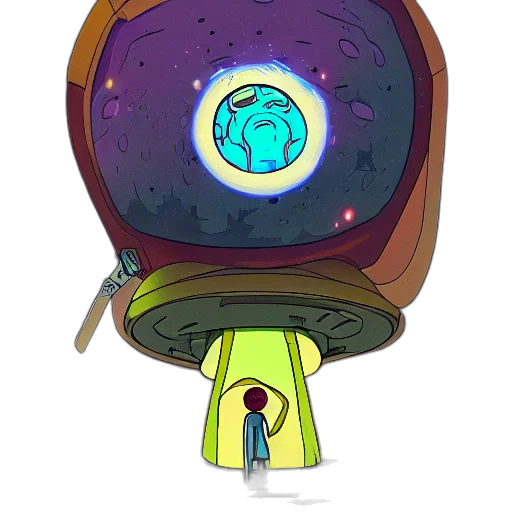 robot, staff, creature, weapon transparent PNG cut-out