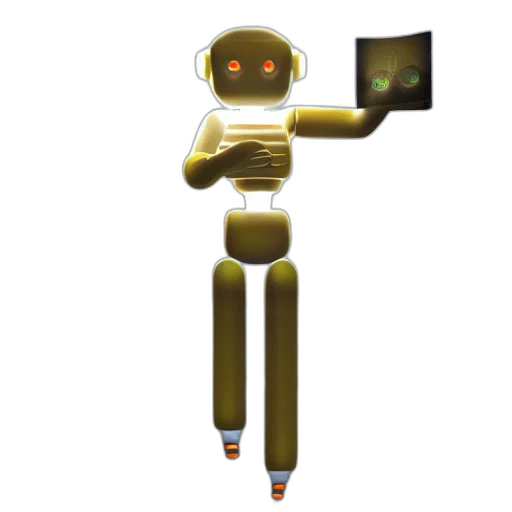 robot, staff, weapon, sword transparent PNG cut-out