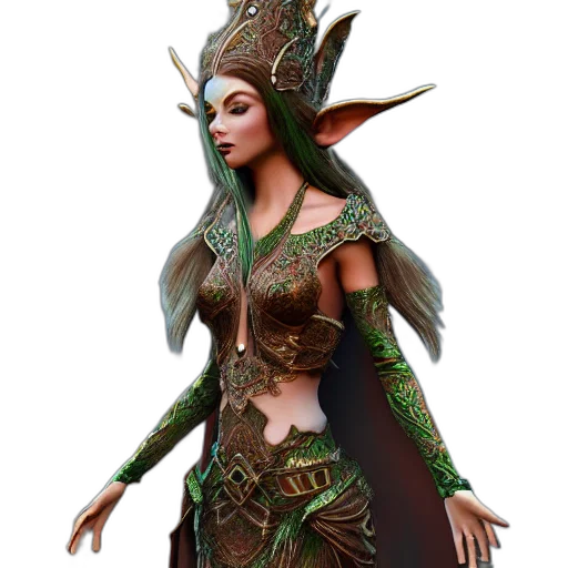 staff, dragon, dress, fantasy art transparent PNG cut-out