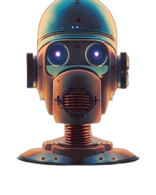 robot, mask, face, staff transparent PNG cut-out
