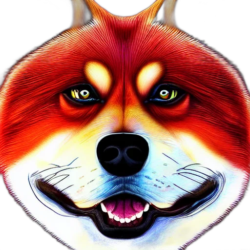 animal, mask, face, watercolor transparent PNG cut-out