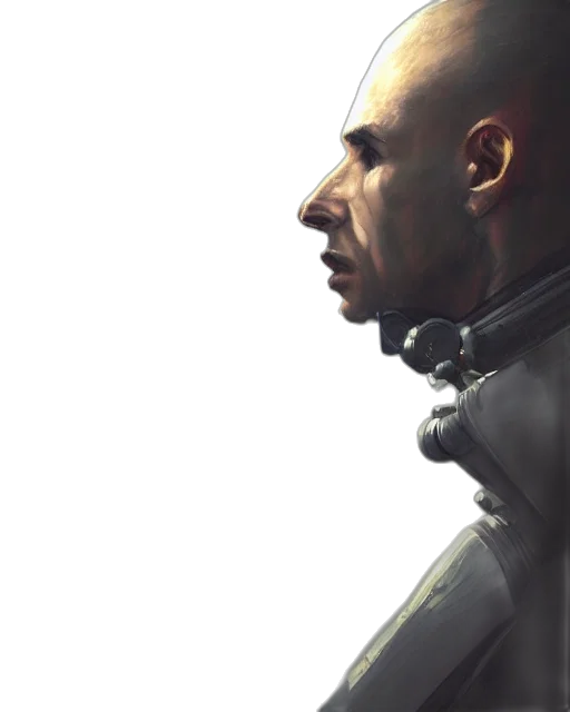 face, robot, jacket, mask transparent PNG cut-out