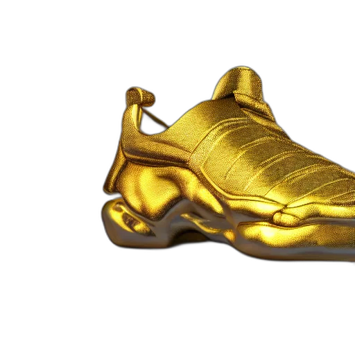 shoes, crown, jewelry, 3d render transparent PNG cut-out