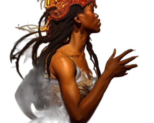 crown, face, concept art, fantasy art transparent PNG cut-out