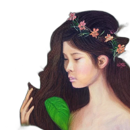 hair, crown, mask, face transparent PNG cut-out