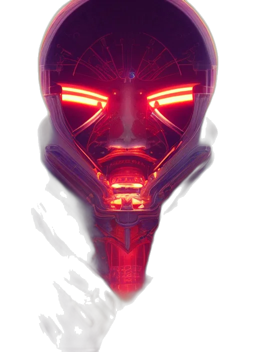 mask, robot, face, weapon transparent PNG cut-out