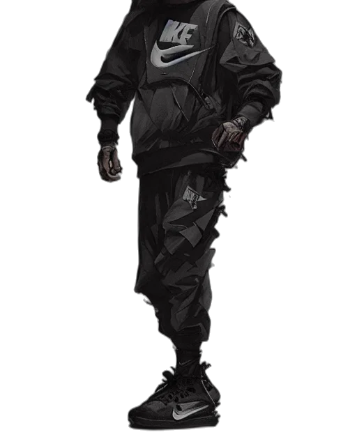 jacket, robot, mask, creature transparent PNG cut-out