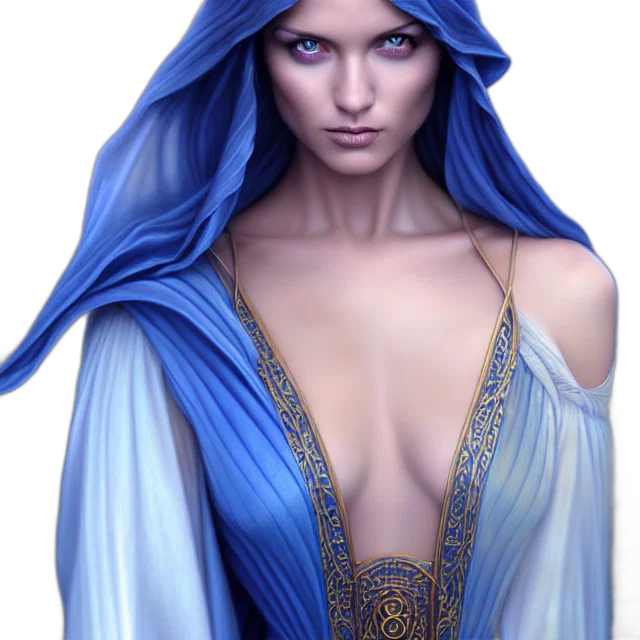 dress, jewelry, face, fantasy art transparent PNG cut-out