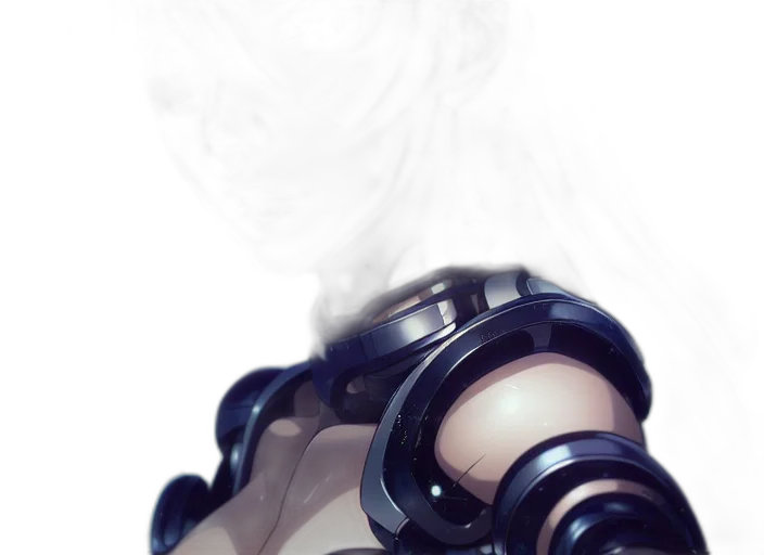 robot, weapon, mask, face transparent PNG cut-out