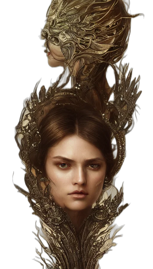 crown, dragon, face, mask transparent PNG cut-out