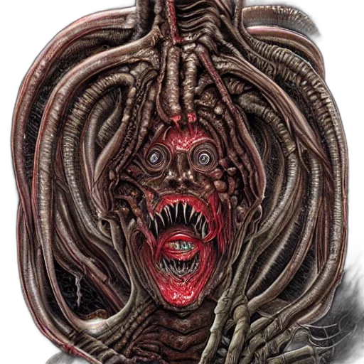 creature, face, mask, hair transparent PNG cut-out
