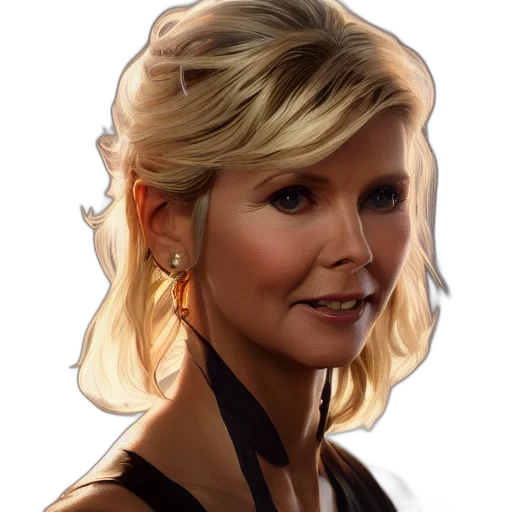 face, jewelry, photorealistic, oil painting transparent PNG cut-out