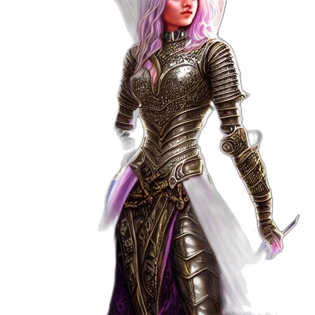 sword, staff, dress, fantasy art transparent PNG cut-out