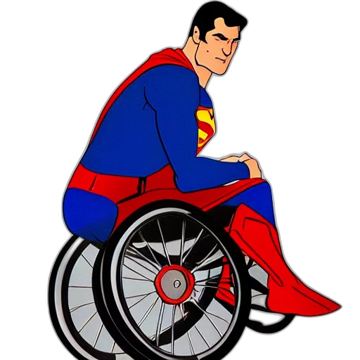 comic book art, concept art, cartoon, superman transparent PNG cut-out