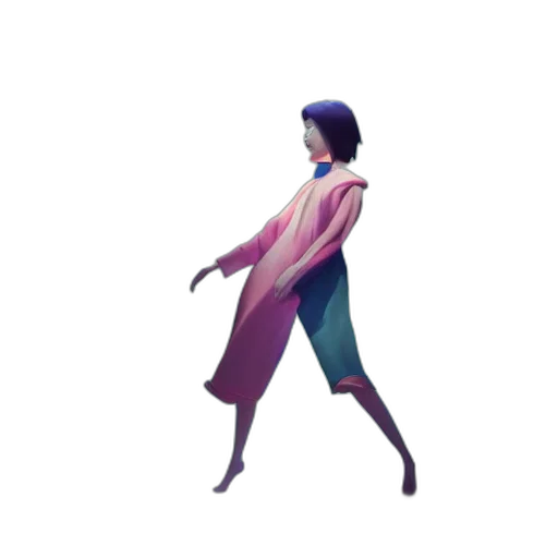 dress, jacket, umbrella, creature transparent PNG cut-out
