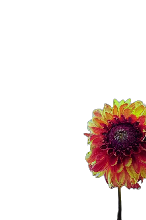 flower, crown, umbrella, staff transparent PNG cut-out