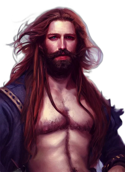 hair, fantasy art, concept art, photorealistic transparent PNG cut-out