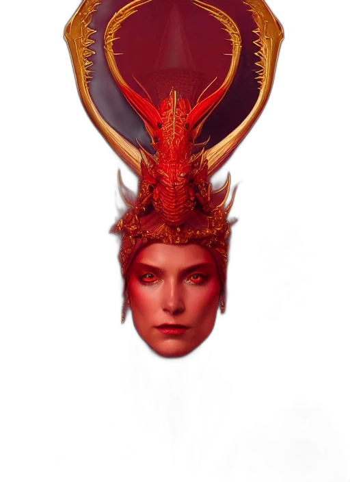crown, mask, hat, dragon transparent PNG cut-out