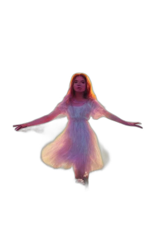 dress, creature, hair, robot transparent PNG cut-out