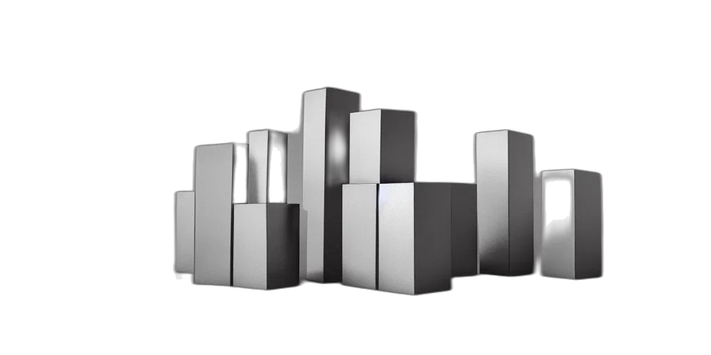building, furniture, robot, 3d render transparent PNG cut-out