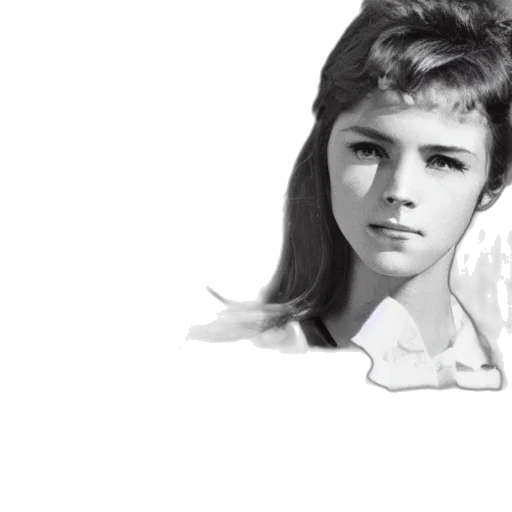 face, hair, dress, photorealistic transparent PNG cut-out
