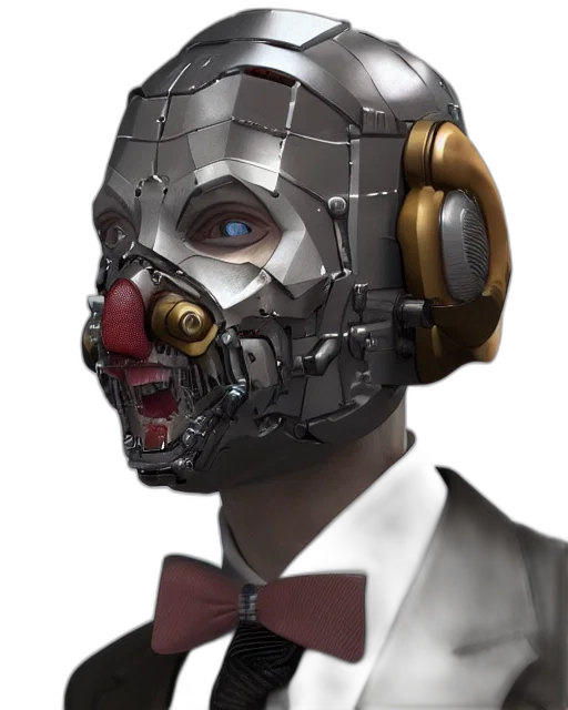 robot, mask, face, concept art transparent PNG cut-out