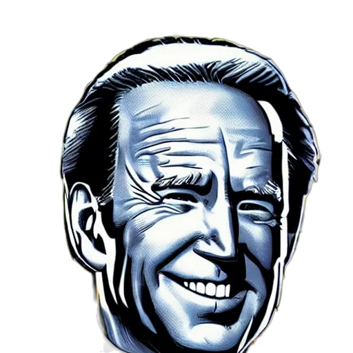 face, mask, robot, comic book art transparent PNG cut-out