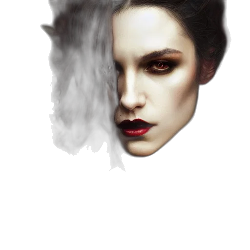 face, mask, hair, crown transparent PNG cut-out