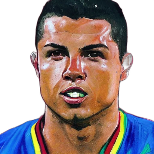 face, animal, photorealistic, oil painting transparent PNG cut-out