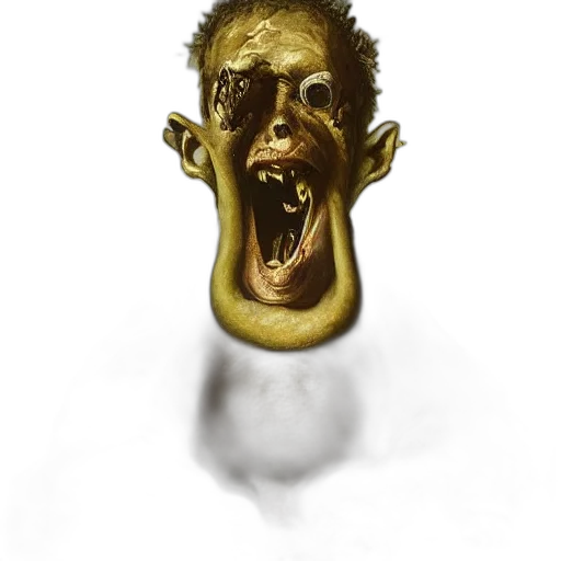 mask, face, creature, staff transparent PNG cut-out