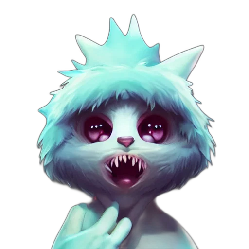 creature, mask, face, staff transparent PNG cut-out