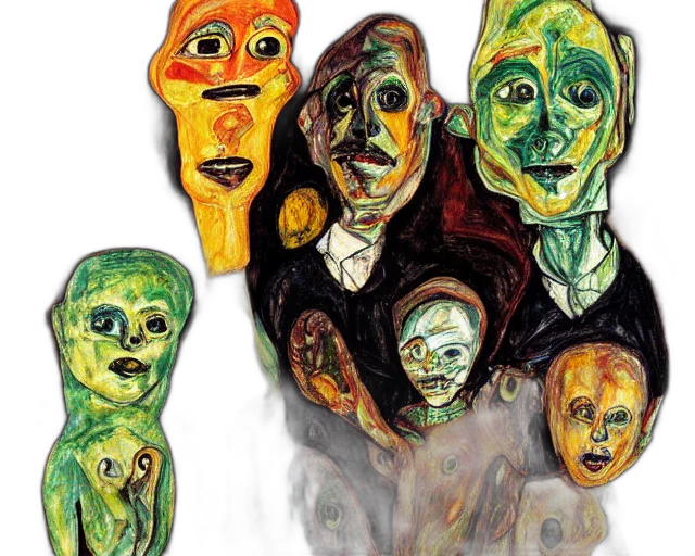 mask, face, concept art, oil painting transparent PNG cut-out