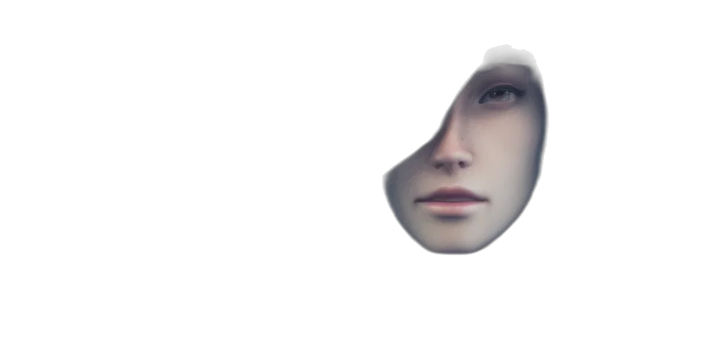 face, mask, robot, creature transparent PNG cut-out
