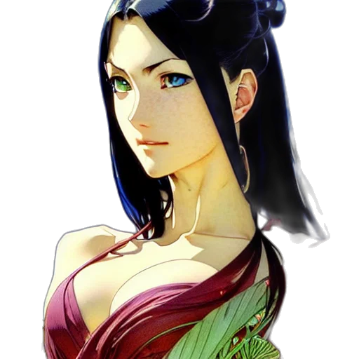 dress, staff, face, jewelry transparent PNG cut-out
