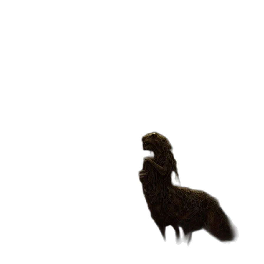animal, creature, dragon, hair transparent PNG cut-out