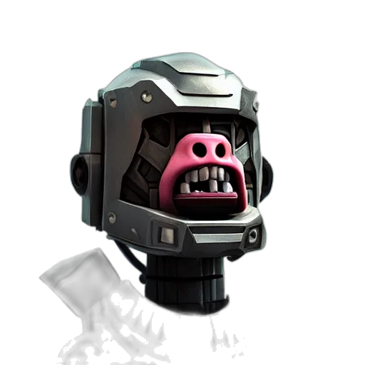 robot, mask, face, creature transparent PNG cut-out